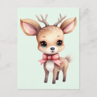 Illustration de cartoon de bébé cerf mignon