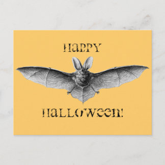 Carte Postale Illustration de chauve-souris vintage