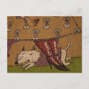 Carte postale Illustration de chien