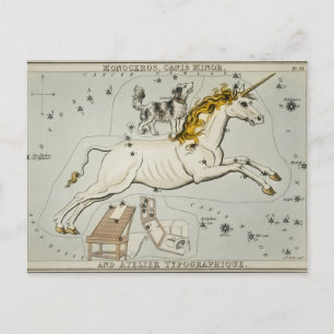 Carte Postale Illustration de constellation vintage