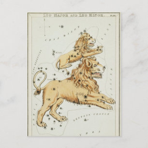 Carte Postale Illustration de constellation vintage