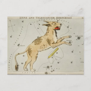 Carte Postale Illustration de constellation vintage