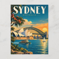 Illustration de coucher de soleil à Sydney Austral