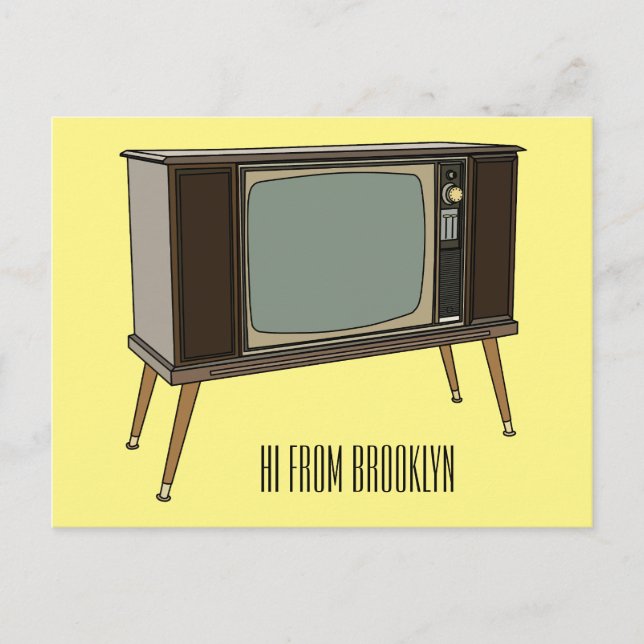 Carte Postale Illustration de dessin animé télévisé (Devant)