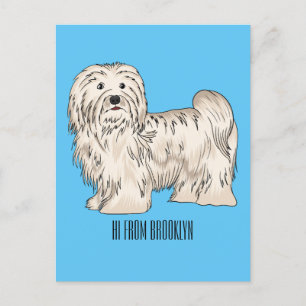 Carte Postale Illustration de dessin de chien de Havan