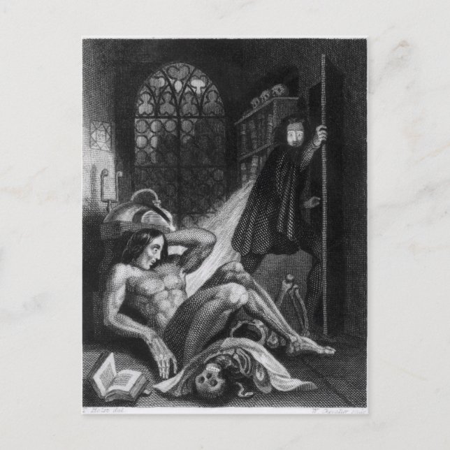 Carte Postale Illustration de 'Frankenstein (Devant)