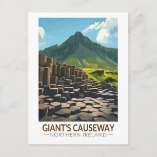 Carte Postale Illustration de Giant's Causeway Northern Ireland
