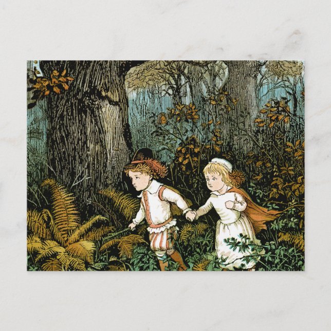 Carte Postale Illustration de Hansel et Gretel (Devant)