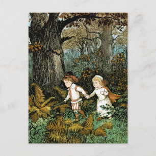 Carte Postale Illustration de Hansel et Gretel