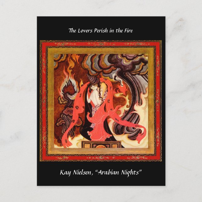 Carte Postale Illustration de Kay Nielsen pour les amoureux des  (Devant)