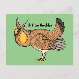 Carte Postale Illustration de la bande dessinée de poulet de pra