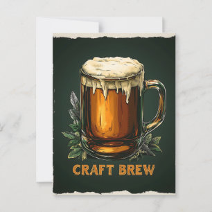 Carte Postale Illustration de la brasserie Icy Mug of Craft