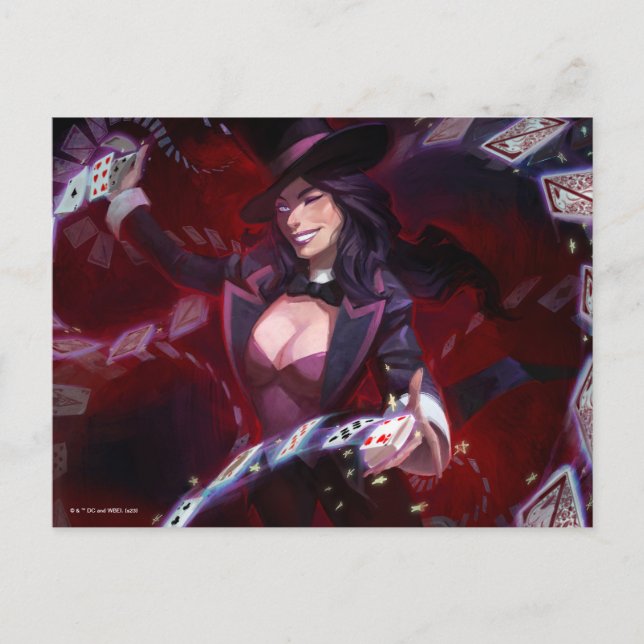 Carte Postale Illustration de la crise infinie de Zatanna (Devant)