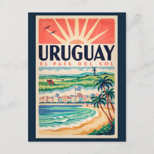 Carte Postale Illustration de la culture uruguayenne Art de voya