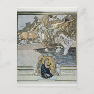 Carte Postale Illustration de la "Divine Comédie" de Dante