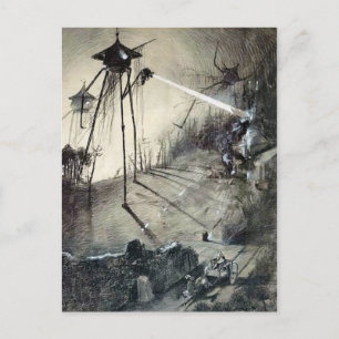 Carte Postale Illustration de la guerre vintage et inédite du mo