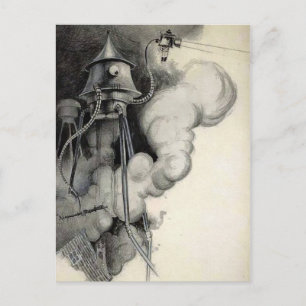 Carte Postale Illustration de la guerre vintage et inédite du mo