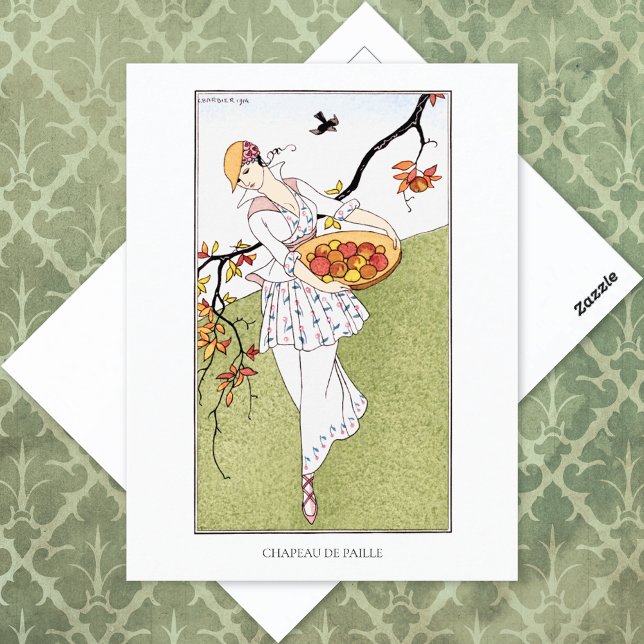 Carte Postale Illustration de la mode française du Casquette de  (Créateur téléchargé)