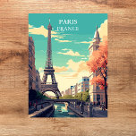 Carte Postale Illustration de la tour Eiffel Paris, France<br><div class="desc">Découvrez l'amour de Paris avec cette carte postale élégante illustrant une belle illustration de la Tour Eiffel. Cette carte postale incarne le charme et le statut iconique de la Tour Eiffel, ce qui la rend parfaite pour envoyer des salutations chaleureuses de la Ville Lumière ou comme gardien de votre visite...</div>