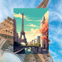 Illustration de la tour Eiffel Paris, France