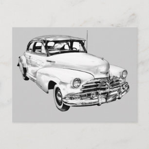 Carte Postale Illustration de la voiture Chevrolet Fleetmaster 1
