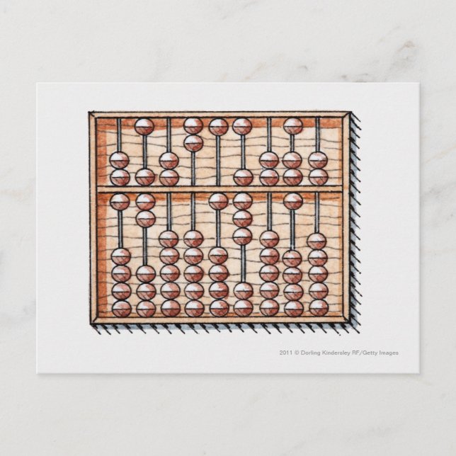 Carte Postale Illustration de l'abaque (Devant)