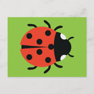 Carte Postale Illustration de Ladybug