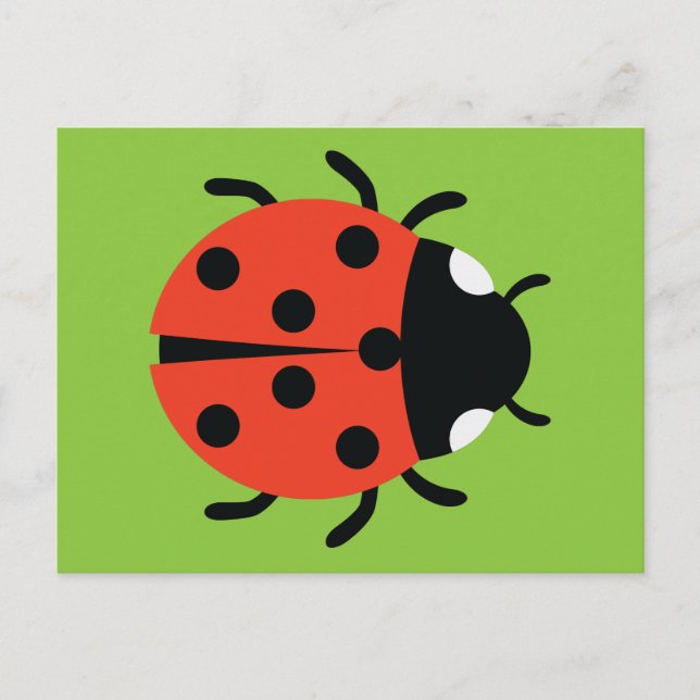 Carte Postale Illustration de Ladybug (Devant)