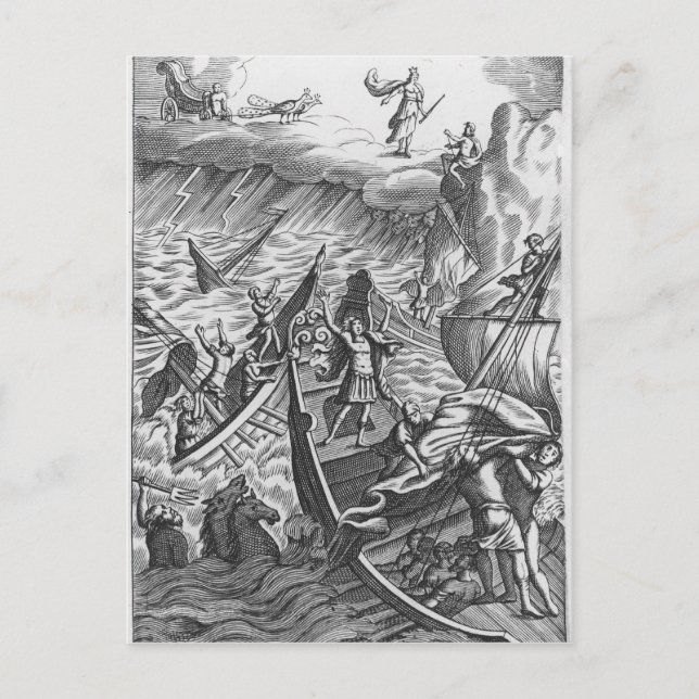 Carte Postale Illustration de 'L'Aeneid' par Virgil (Devant)