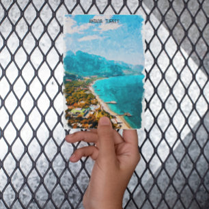 Carte Postale Illustration de l'aquarelle d'Antalya Turkey