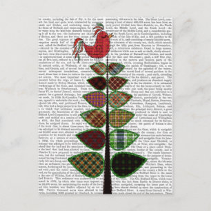 Carte Postale Illustration de l'arbre de Tartan