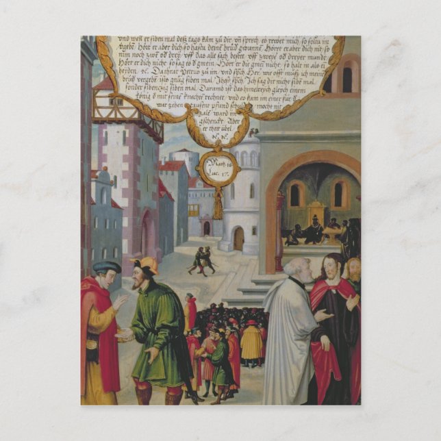 Carte Postale Illustration de l'enseignement du Christ (Devant)