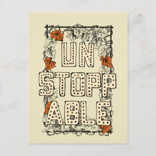 Carte Postale Illustration de lettres à la main impossible à arr