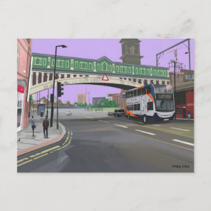Carte Postale illustration de manchester Royaume-Uni