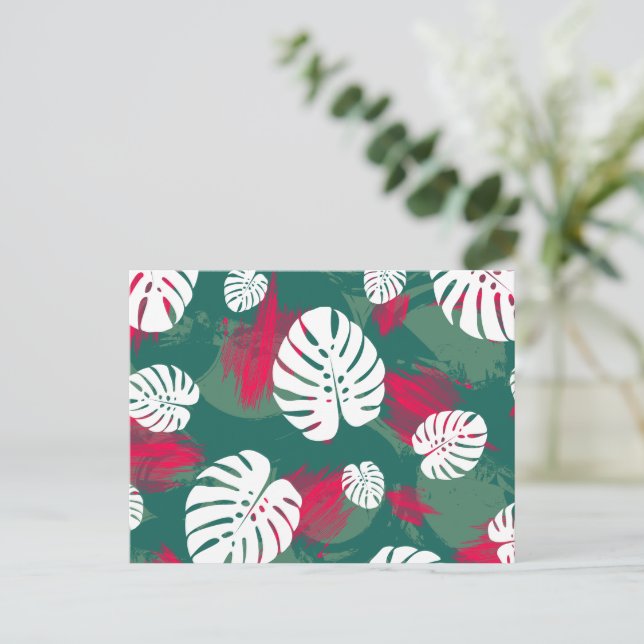 Carte Postale Illustration de plante tropicale (Debout devant)
