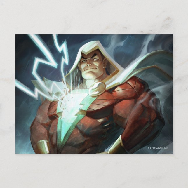 Carte Postale Illustration de Shazam pour Infinite Crisis (Devant)