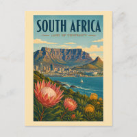 Illustration de Table Mountain en Afrique du Sud p