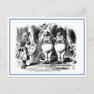 Carte Postale Illustration de Tweedledum et Tweedledee