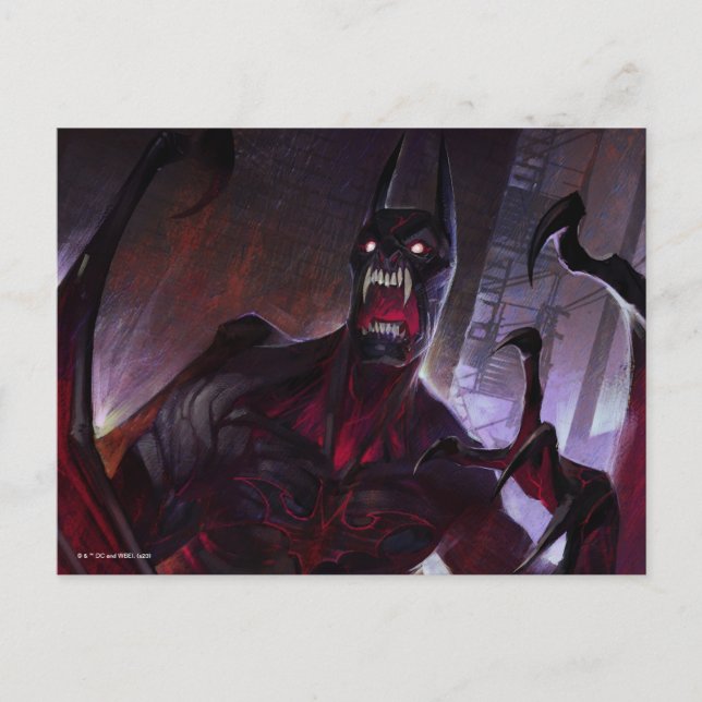 Carte Postale Illustration de Vampire Batman en crise infinie (Devant)