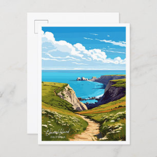 Carte Postale Illustration de voyage en Californie