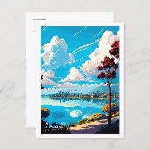 Carte Postale Illustration de voyage vintage Fremont California