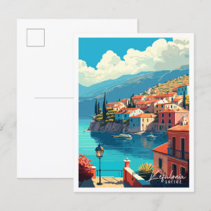 Carte Postale Illustration de voyage vintage Kefalonia Greece