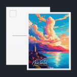 Carte Postale Illustration de voyage vintage Neuchatel Suisse<br><div class="desc">Neuchatel Suisse Art lieu de voyage vintage illustration</div>