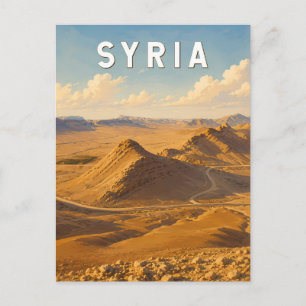 Carte Postale Illustration de voyage vintage Syrie