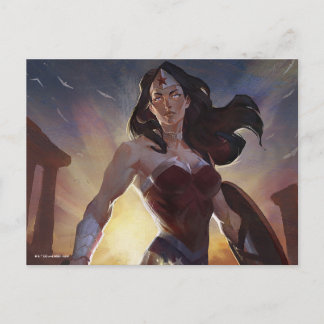 Carte Postale Illustration de Wonder Woman pour Infinite Crisis