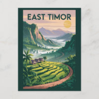 Illustration des champs du Timor oriental Voyage A