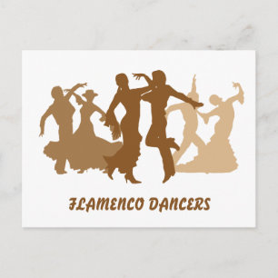 Carte Postale Illustration des danseurs de flamenco