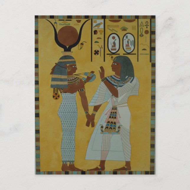 Carte Postale Illustration des tombeaux de la vallée (Devant)