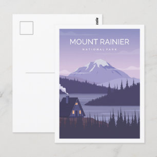 Carte Postale Illustration du célèbre lieu de voyage du Mont Rai