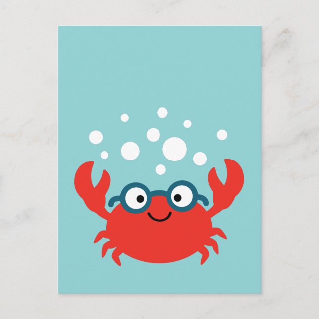 Carte Postale Illustration du crabe de Specky (Devant)